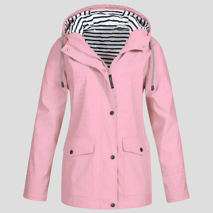Chaqueta con capucha resistente al agua y al viento para mujeres