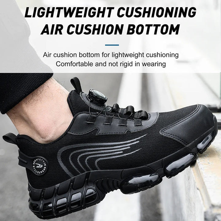 Zapatos de trabajo con cordones para hombre, diseñados para ofrecer equilibrio