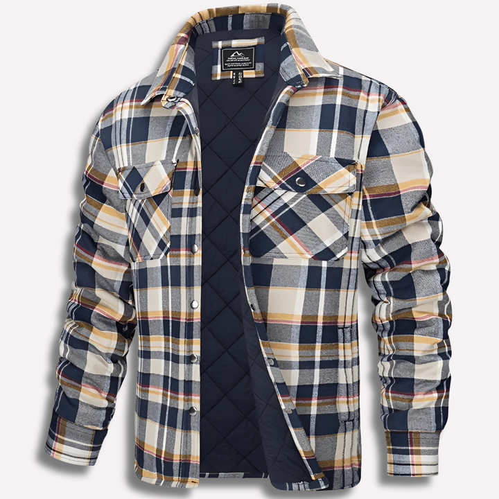 Camisa de Lumberjack de Flanela a Cuadros de Algodón