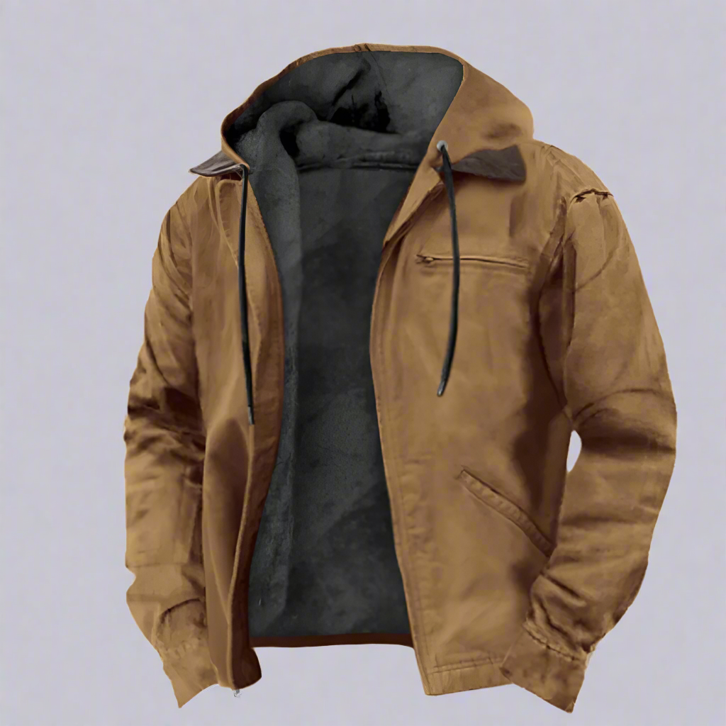 Chaqueta Clásica con Capucha para Hombres