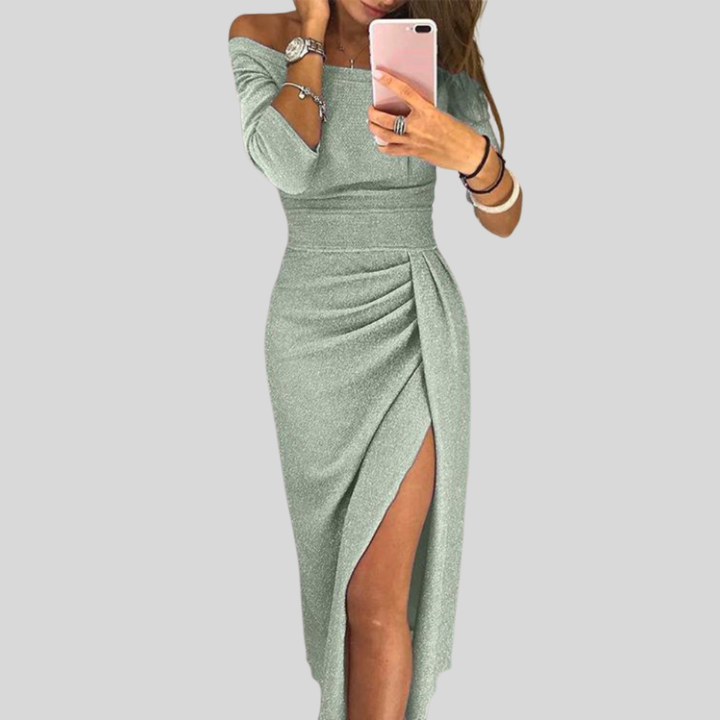 Vestido Bodycon Elegante Sin Hombros