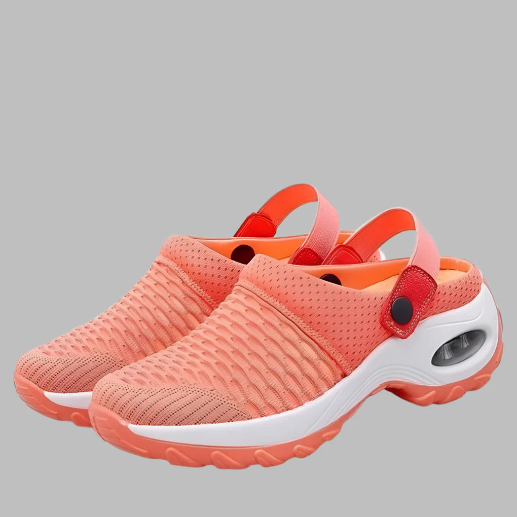 Zapatillas de casa de malla transpirable para mujer, vista lateral