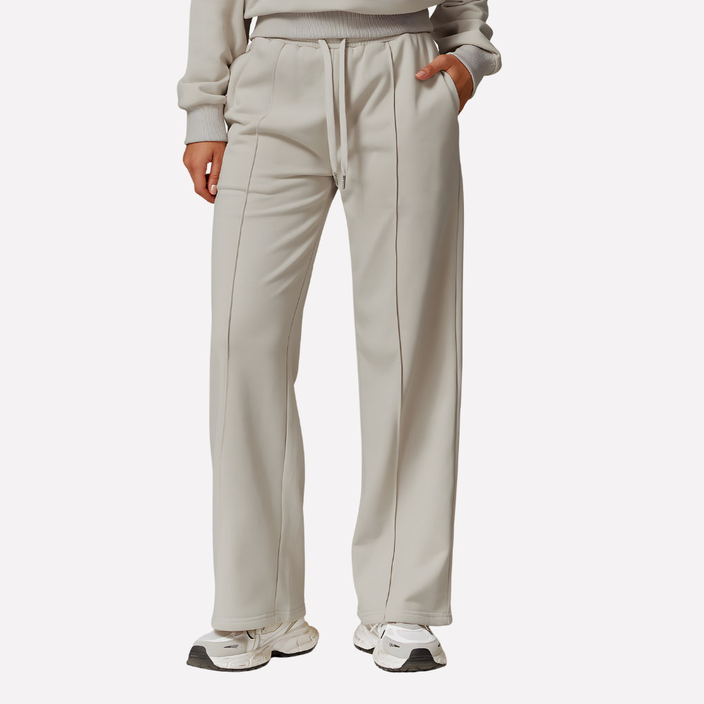 Pantalones de Sudadera de Pierna Ancha para Mujeres