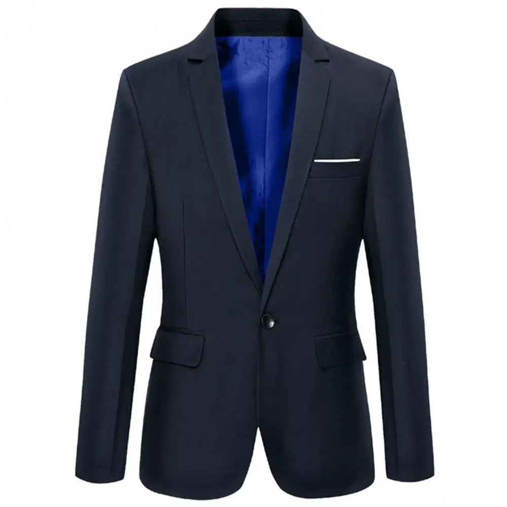 Blazer de Negocios Ajustado para Hombres