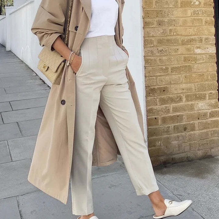 Pantalones de vestir sin arrugas para mujer