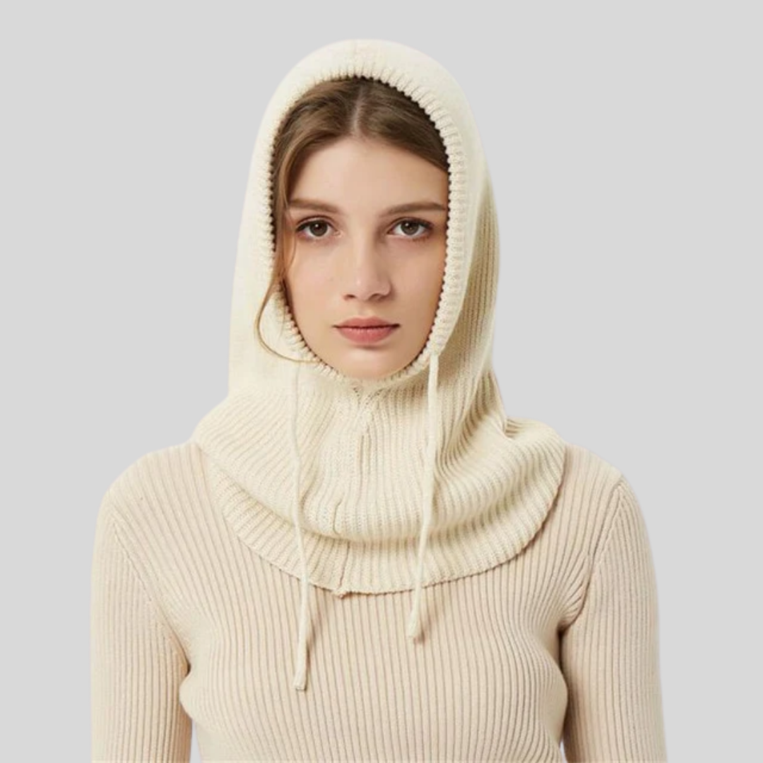 Calentador de Cuello con Capucha de Lana de Invierno
