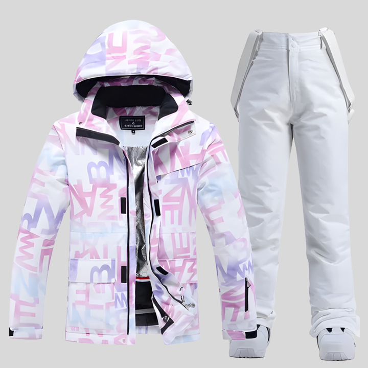 Conjunto de Equipamiento de Esquí Diseño Funcional de Invierno