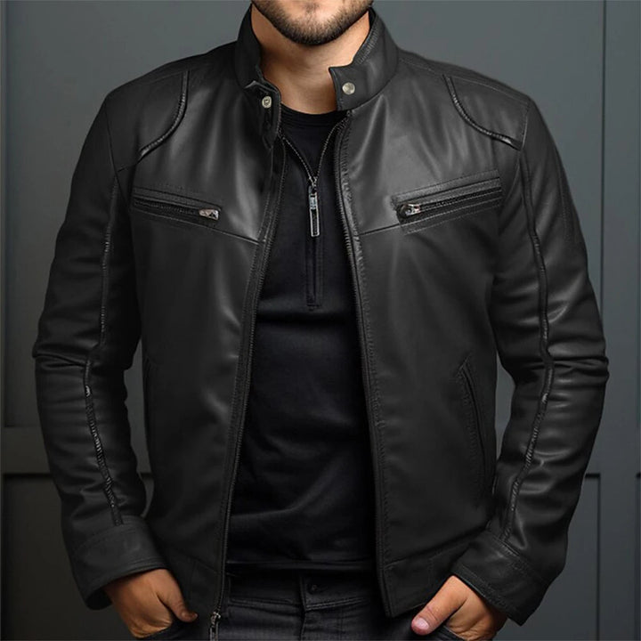 Chaqueta Motocicleta Retro Estilosa para Hombres