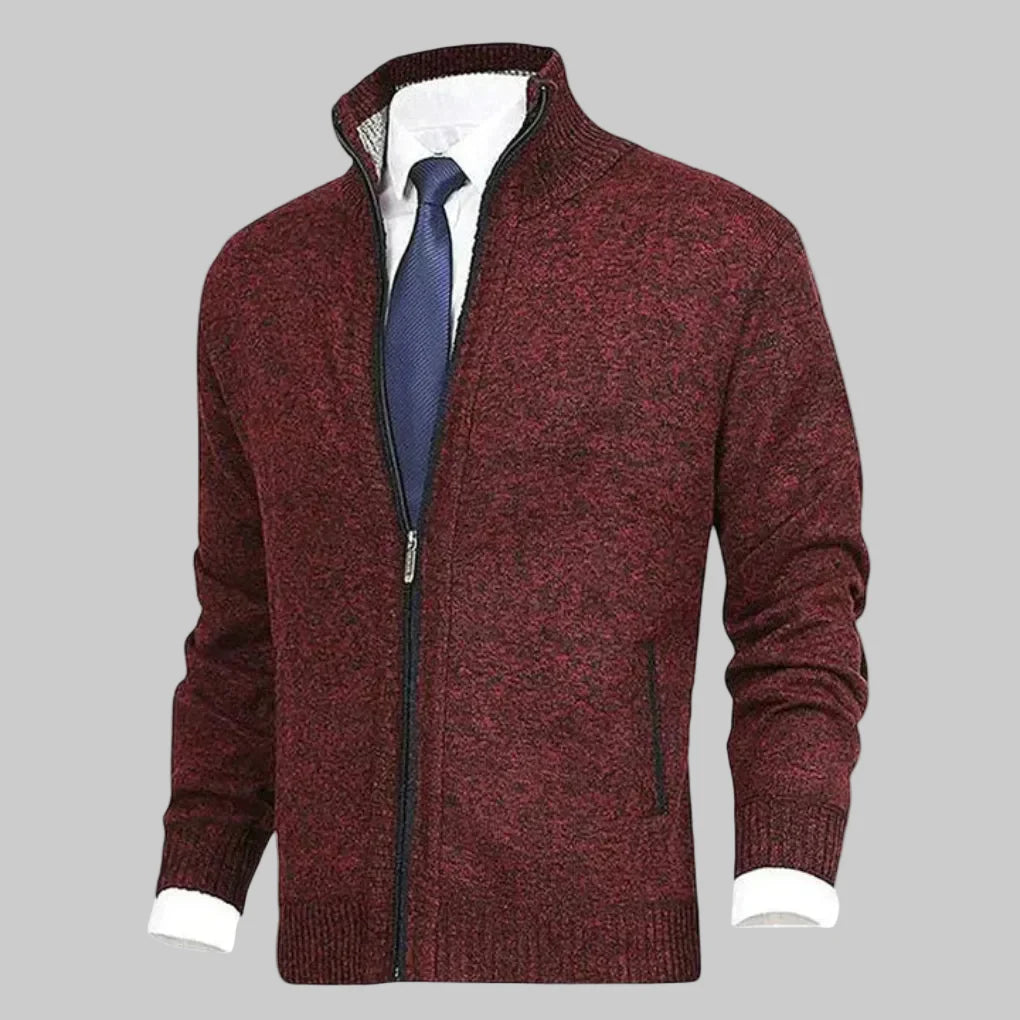 Cardigan con Cremallera para Hombres