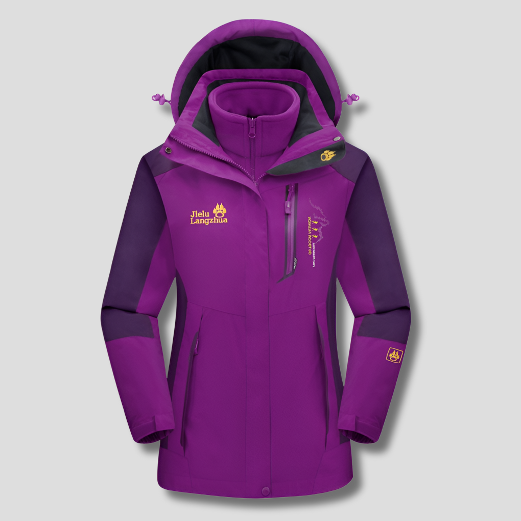 Chaqueta de Esquí 3 en 1 Capa Funcional de Invierno