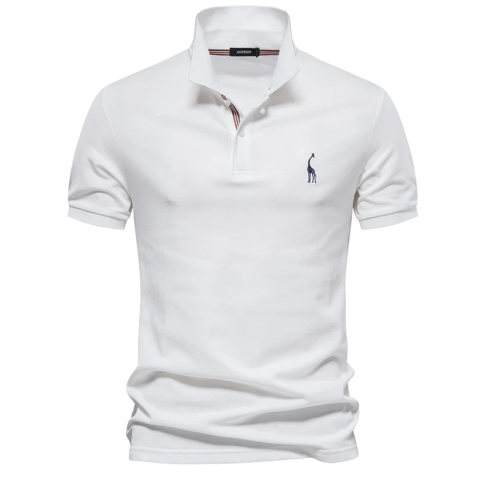 Polo clásico para hombre con bordado: estilo atemporal con detalles refinados