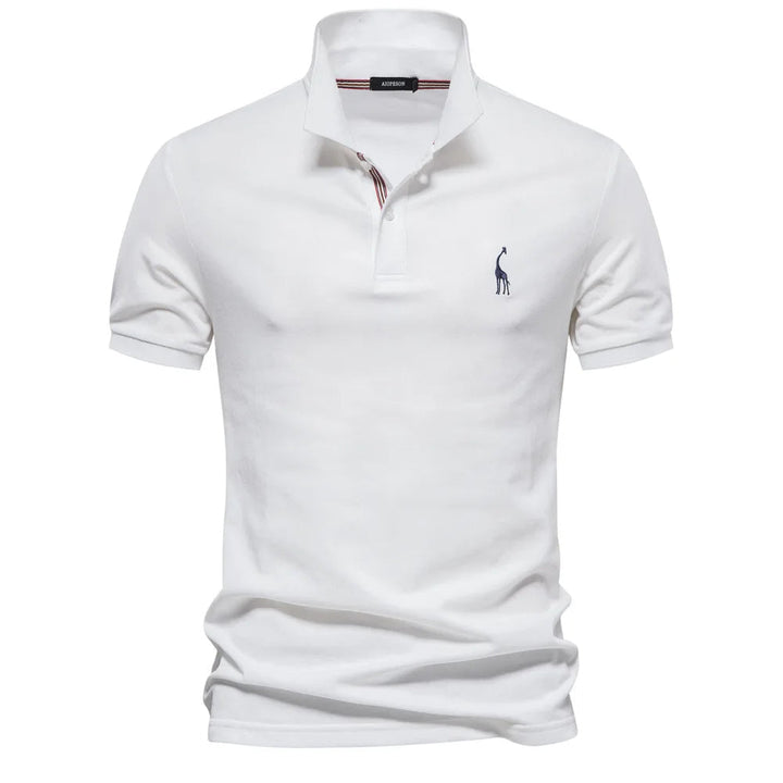Polo clásico para hombre con bordado: estilo atemporal con detalles refinados