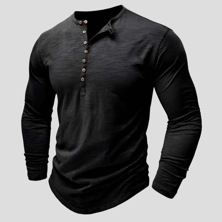 Camisa de Algodón Hombre Suelta – Estilo Casual Diario