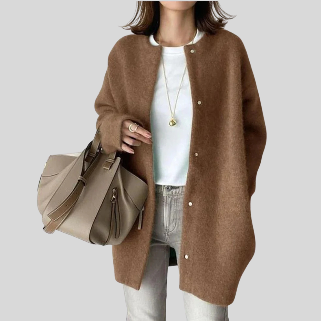 Cardigan Elegante – Capa de Punto Refinada