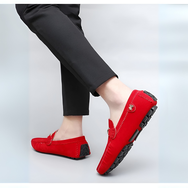 Mocasines de Suede Sin Cordones para Hombres