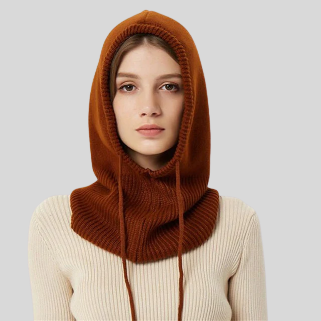 Calentador de Cuello con Capucha de Lana de Invierno