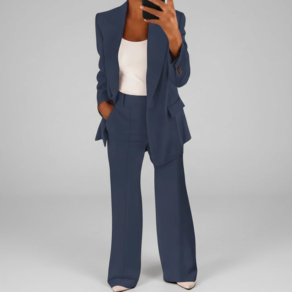 Traje de Mujer con Pantalones Anchos