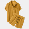 BreezeSet – Conjunto de pantalones cortos de pana para hombre