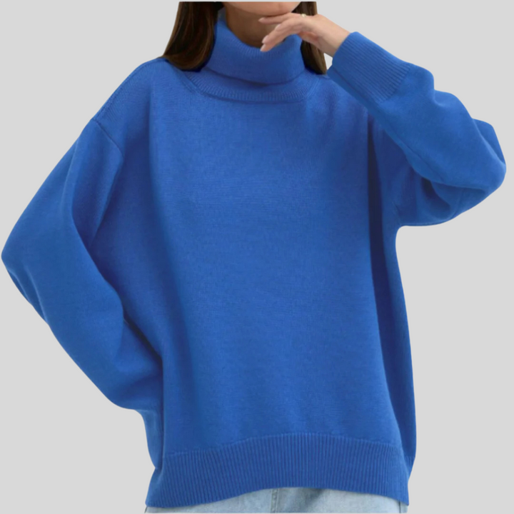 Suéter de Cuello Alto Moderno para Mujeres – Capa Elevada para Climas Fríos