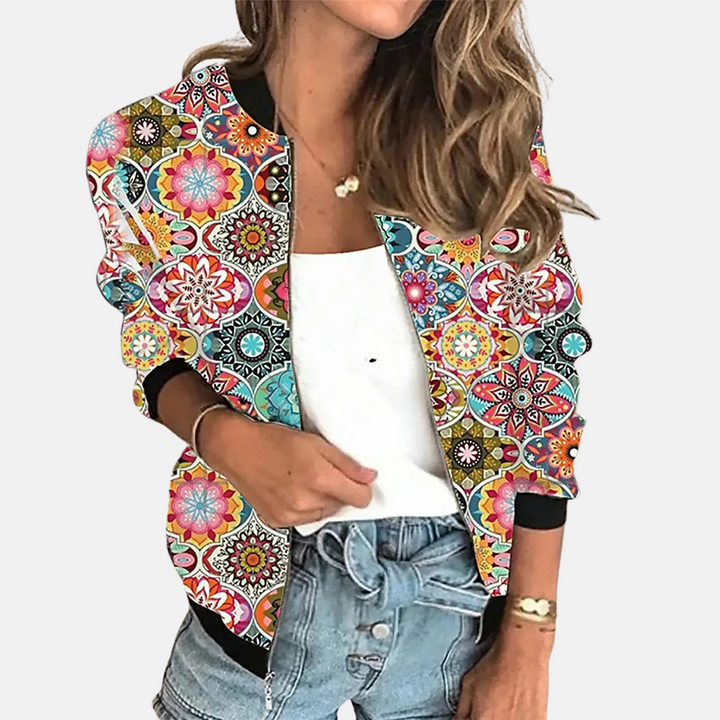 Chaqueta bomber de inspiración vintage para mujer