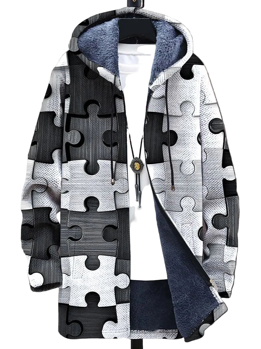 Chaleco Color Bloque Retro para Hombres