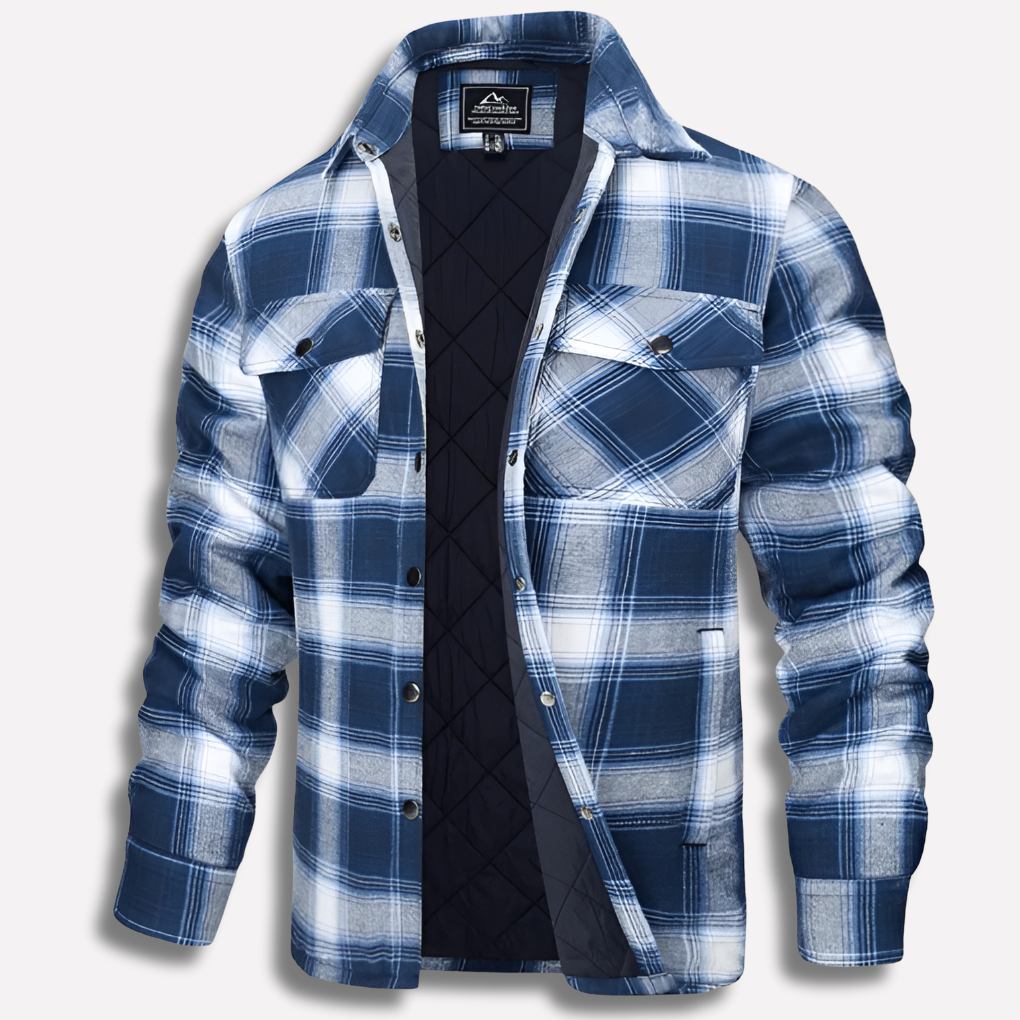 Camisa de Lumberjack de Flanela a Cuadros de Algodón