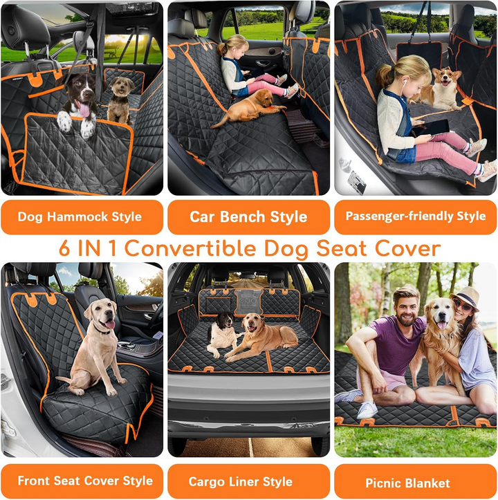 Funda de Asiento para Perros en Coche para Mascotas
