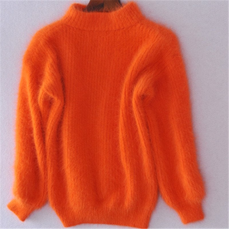 Suéter de Cuello Alto de Mohair
