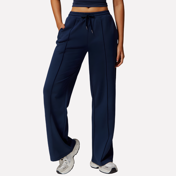 Pantalones de Sudadera de Pierna Ancha para Mujeres