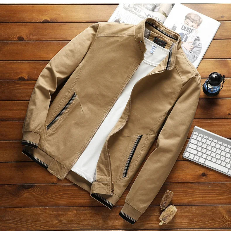 Breezeguard – Elegante chaqueta bomber de algodón para hombre