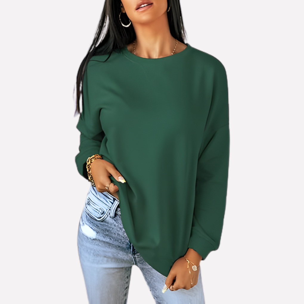 Sudadera de Cuello Redondo para Mujeres