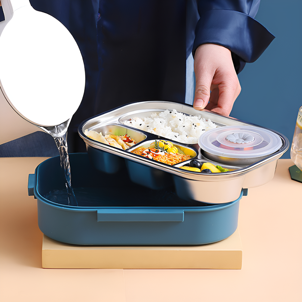 Caja de almuerzo térmica de acero inoxidable