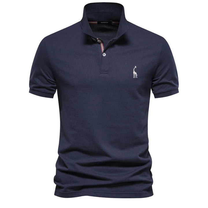 Polo clásico para hombre con bordado: estilo atemporal con detalles refinados