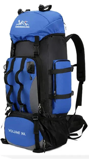 Mochila impermeable de 90 l para acampada y senderismo
