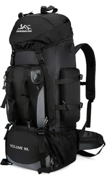 Mochila impermeable de 90 l para acampada y senderismo