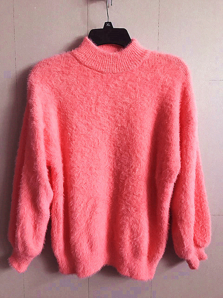 Suéter de Cuello Alto de Mohair