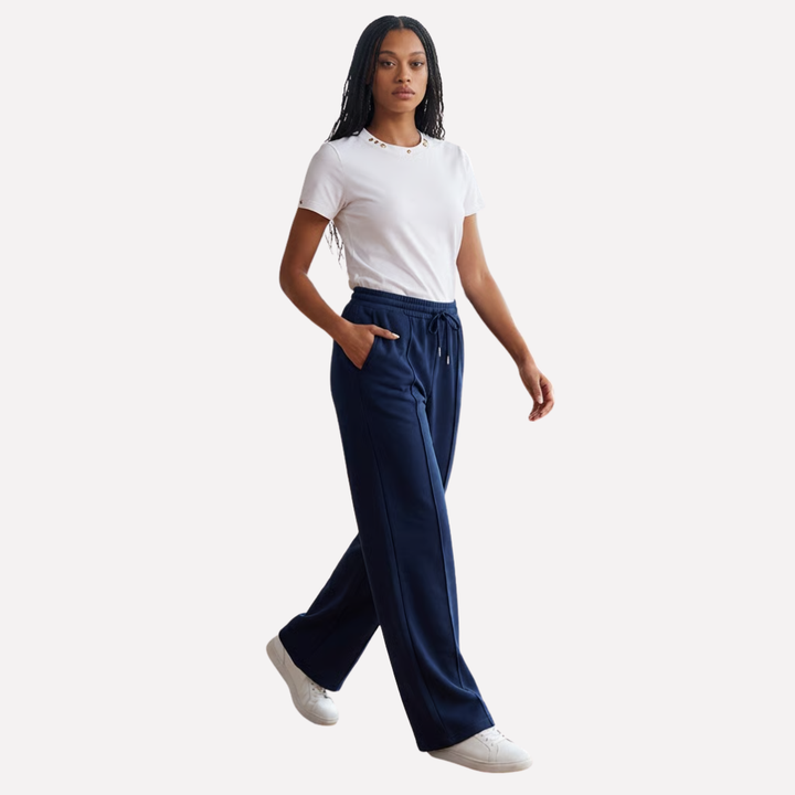 Pantalones de Sudadera de Pierna Ancha para Mujeres