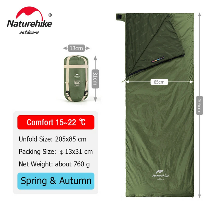 Saco de dormir imprescindible para acampadas y senderismo