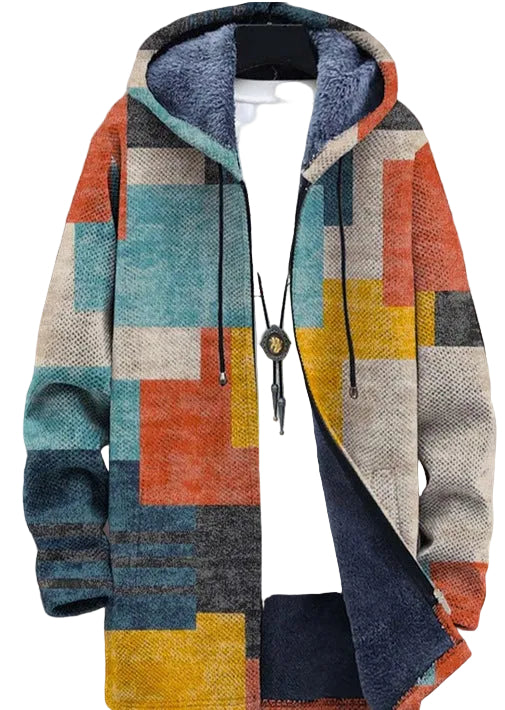Chaleco Color Bloque Retro para Hombres