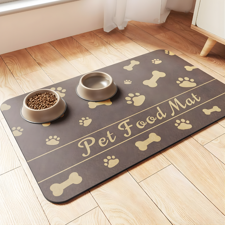 Tapete de Alimentación para Mascotas - Tapete Absorbente para Comida y Agua