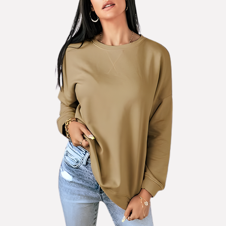 Sudadera de Cuello Redondo para Mujeres