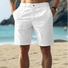 Pantalones Cortos de Lino Casuales para Hombres