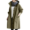 Impermeable largo resistente al agua para mujer