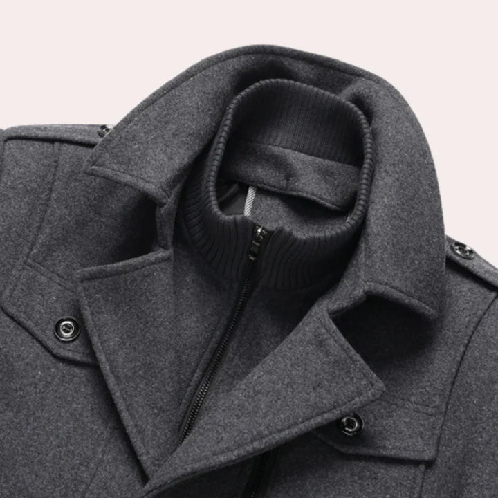 Abrigo de invierno de dos piezas para hombre: calidez y estilo combinados