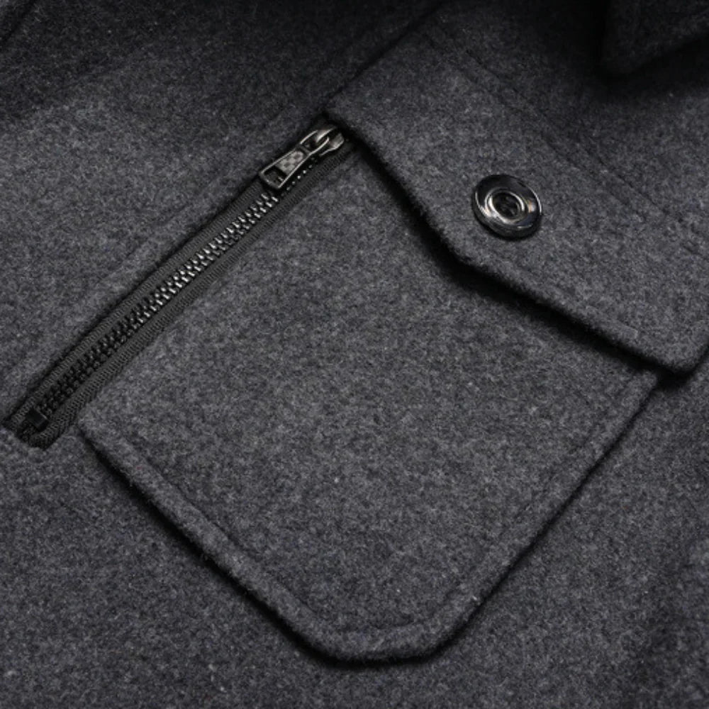 Abrigo de invierno de dos piezas para hombre: calidez y estilo combinados