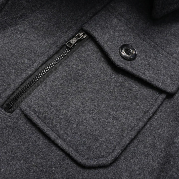 Abrigo de invierno de dos piezas para hombre: calidez y estilo combinados