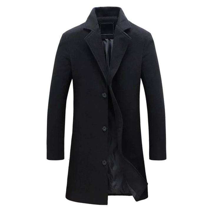 Abrigo Largo de Invierno para Hombre con Solapa