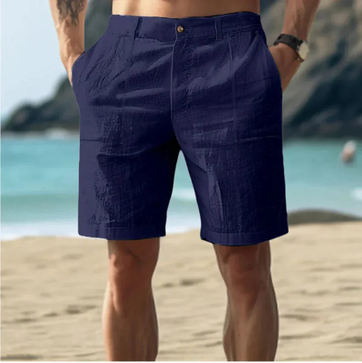 Pantalones Cortos de Lino Casuales para Hombres