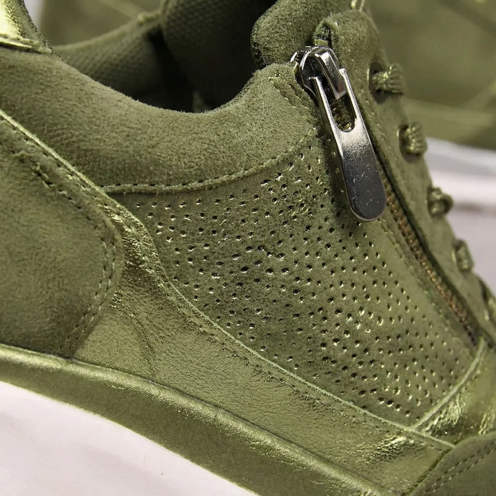 Amblevare - Zapatillas ortopédicas con cordones y soporte