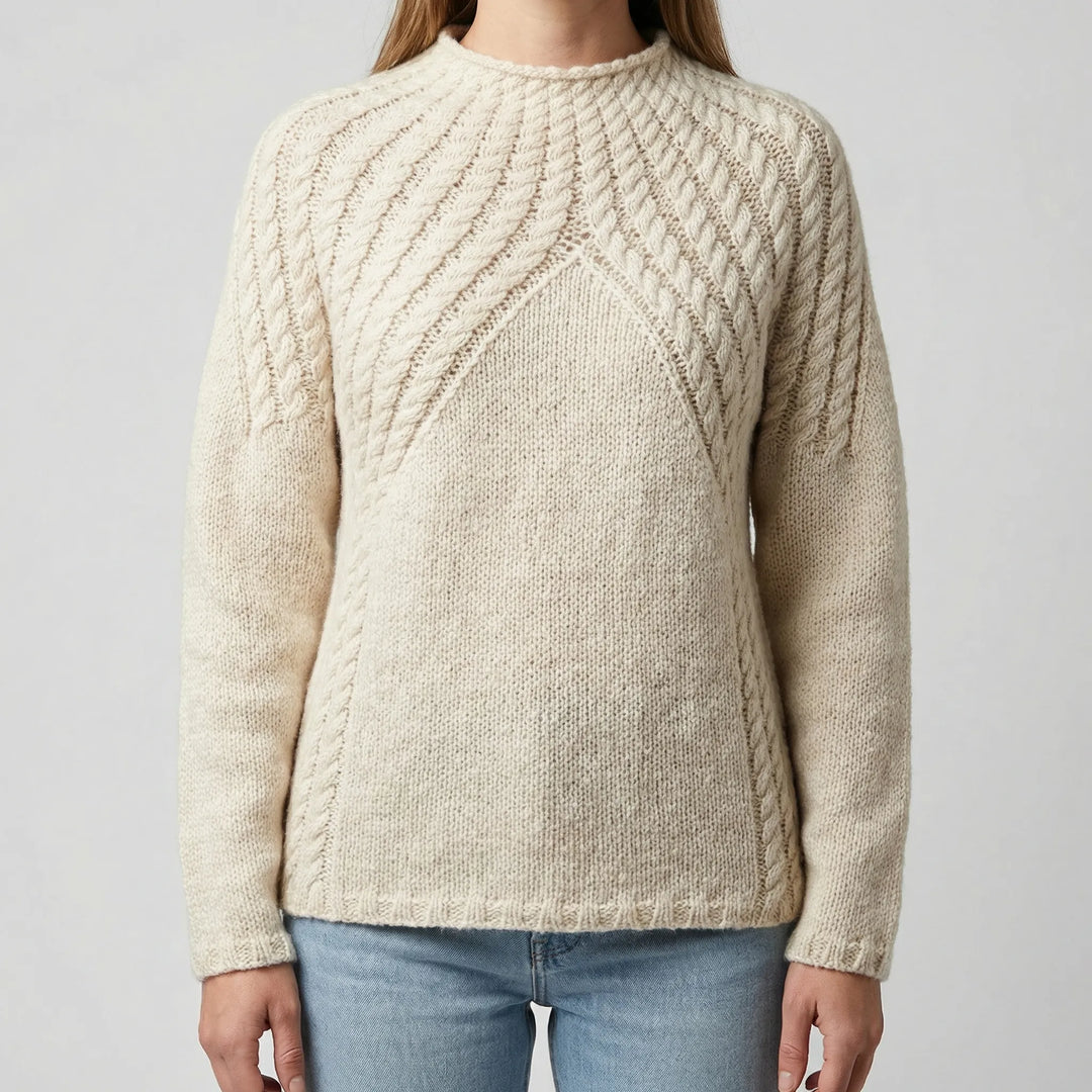 Aprella - Jersey de cuello redondo